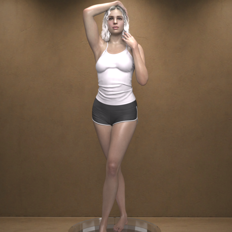 Nieve Character for Genesis 9 3Dモデル .c4d .max .obj .3ds .fbx .stl .blend 