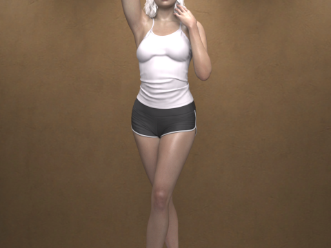 Nieve Character for Genesis 9 3D Model