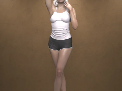 창세기 9장의 니에베(Nieve) 캐릭터 3D 모델