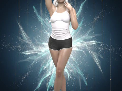Nieve Character for Genesis 9 3D Model