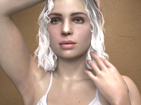 Nieve Character for Genesis 9 3Dモデル