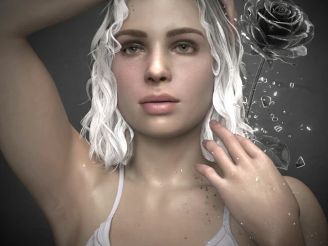 Nieve Character for Genesis 9 3D Model