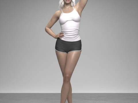 Nieve Character for Genesis 9 3Dモデル