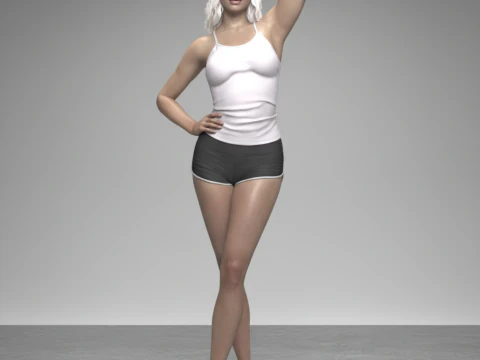 Nieve Character for Genesis 9 3D Model