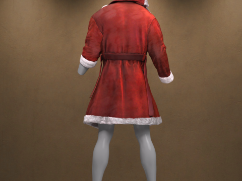 Male Santa Outfit for Genesis 9 3D 模型