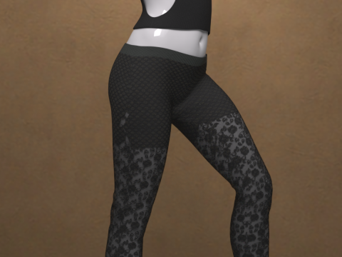 Modern Cut Outfit for Genesis 9 Modèle 3D