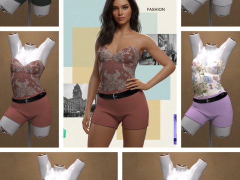 Jumpsuit for Genesis 9 3D 模型