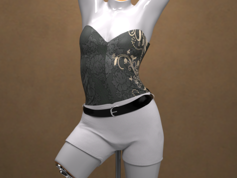 Jumpsuit for Genesis 9 Modèle 3D