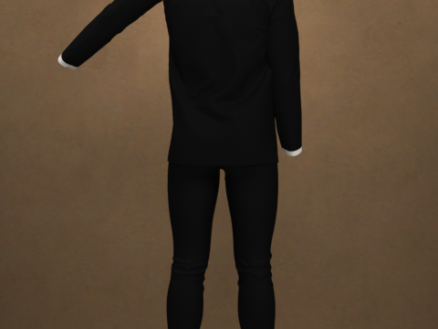 Gakuran-Uniform for Genesis 9 3D Model