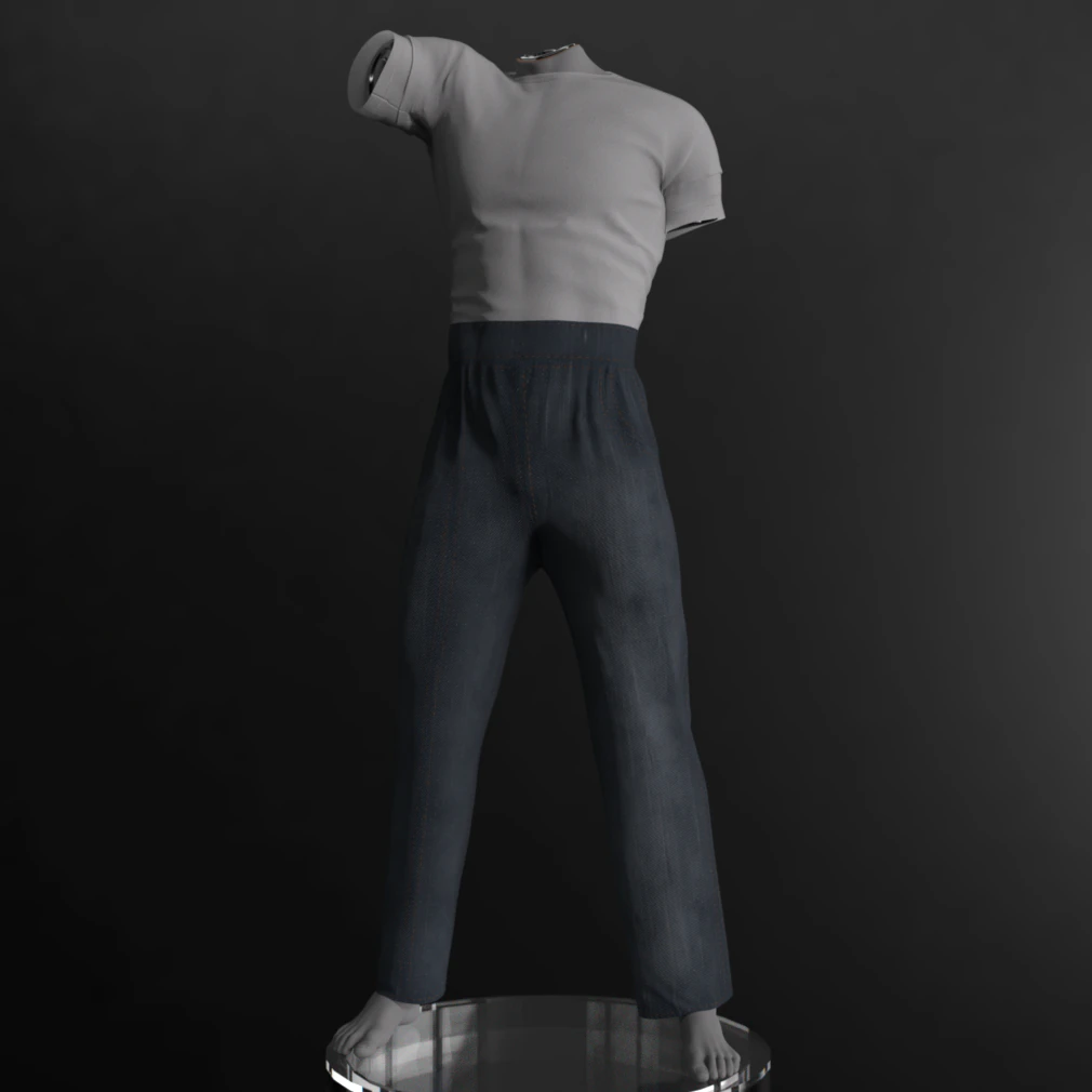 Greaser dForce Outfit for Genesis 9 3D Model .c4d .max .obj .3ds .fbx .stl .blend