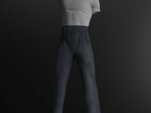 Greaser dForce Outfit for Genesis 9 3D Model