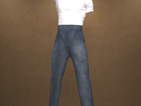 Greaser dForce Outfit for Genesis 9 3D Modell