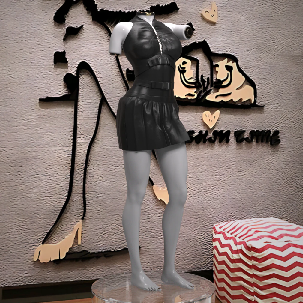 REBEL DRESS FOR GENESIS 9 3D Model .c4d .max .obj .3ds .fbx .stl .blend 