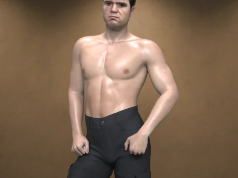 CLAUDE CHARACTER FOR GENESIS 9 3D Model