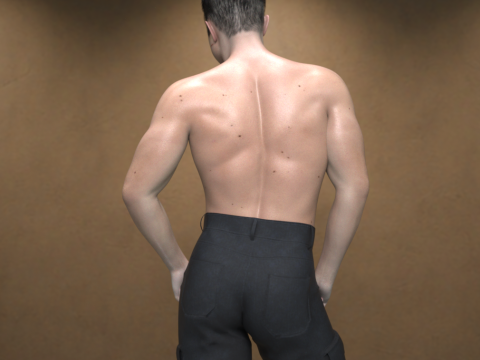 CLAUDE CHARACTER FOR GENESIS 9 Model 3D