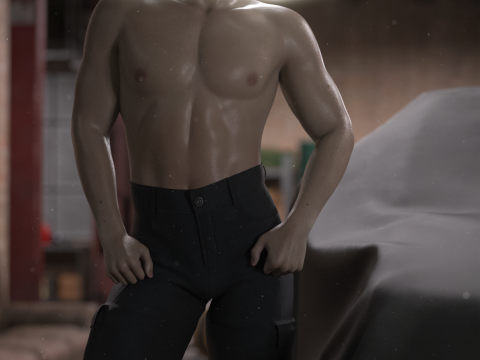 CLAUDE CHARACTER FOR GENESIS 9 Model 3D