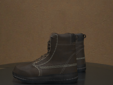 Hiking Boots for Genesis 9 3D Модель