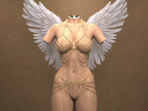 KuraiKya Angelwings for Genesis 9 3D Modell