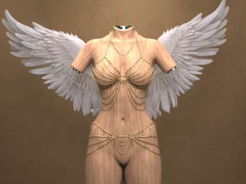 KuraiKya Angelwings for Genesis 9 3D Modell