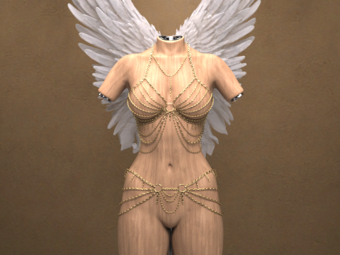 KuraiKya Angelwings for Genesis 9 3D Modell