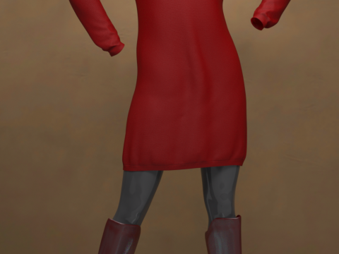 Abito pullover oversize per Genesis 9 Modello 3D