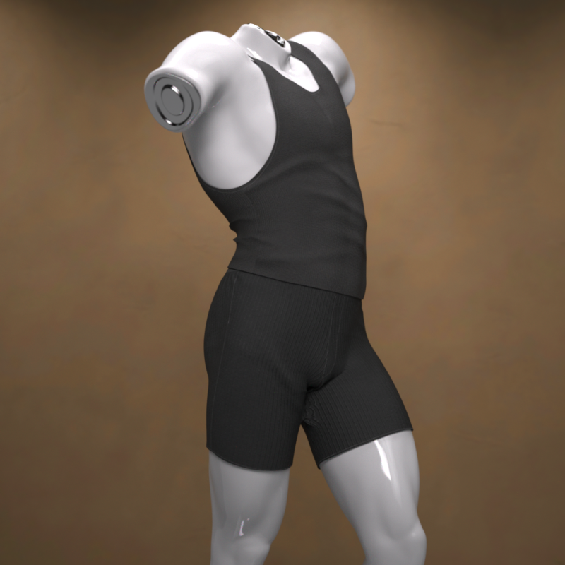 Male Nightwear Outfit for Genesis 9 3D Model .c4d .max .obj .3ds .fbx .stl .blend