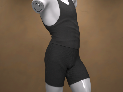 Male Nightwear Outfit for Genesis 9 3Dモデル