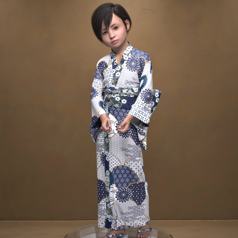 Mei Character for Genesis 9 3D Model .c4d .max .obj .3ds .fbx .stl .blend