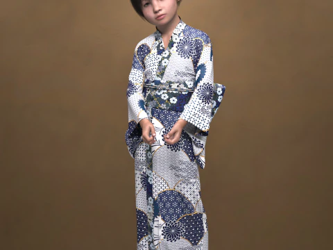 Personaggio Mei per Genesis 9 Modello 3D