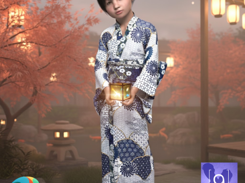 Mei Character for Genesis 9 3D Model