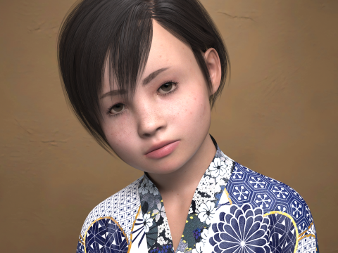 Mei Character for Genesis 9 3D Model