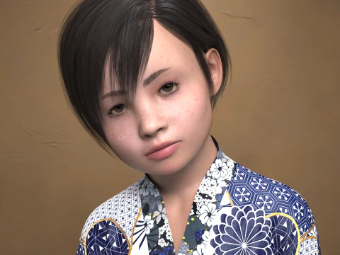 Mei Character for Genesis 9 3D Model