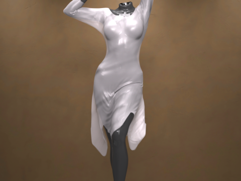 Angelic Dress for Genesis 9 3D Модель