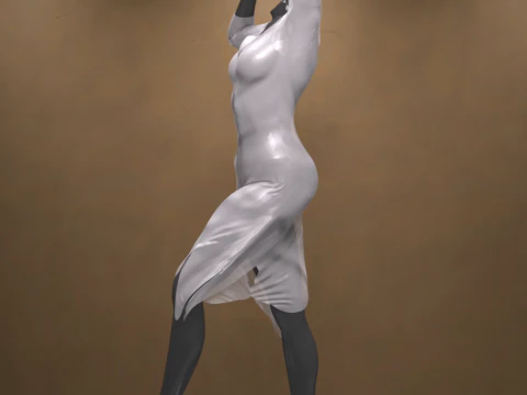 Angelic Dress for Genesis 9 3D Model