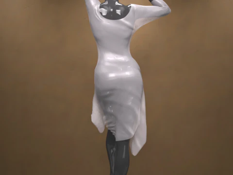 Angelic Dress for Genesis 9 3D Model