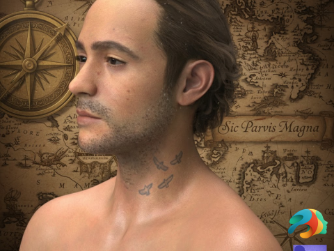 LOST BROTHER Character and Outfit Update for Genesis 9 Male 3D Model
