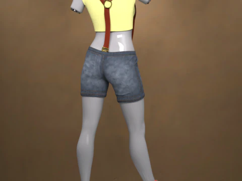 Genesis 9 공짜 연습생 의상 3D 모델