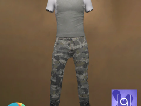 Genesis 9 男装户外服装 3D 模型