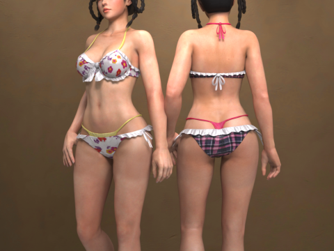 Personagem Layla e biquíni para Gênesis 9 Modelo 3D