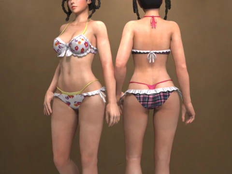 Layla Character and Bikini for Genesis 9 3D Model