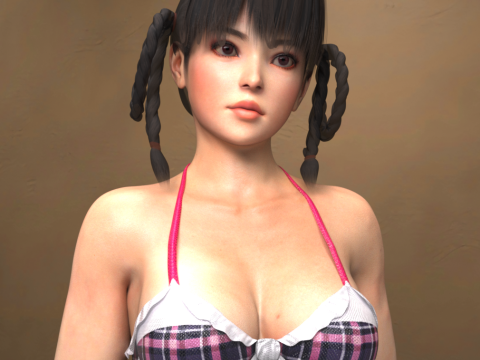 Personagem Layla e biquíni para Gênesis 9 Modelo 3D