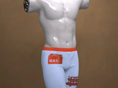 Playful Boxershorts for Genesis 9 3D Model