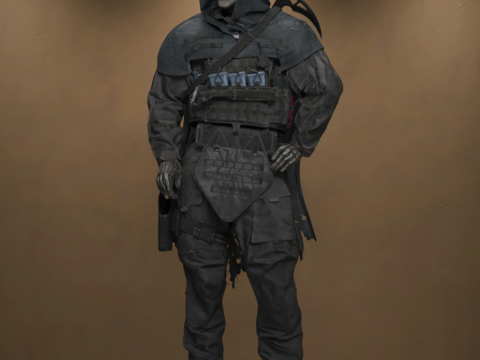 Dark Angel Outfit dForce for Genesis 9 3D Model