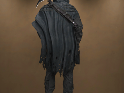 创世纪 9 的黑暗天使服装 dForce 3D 模型