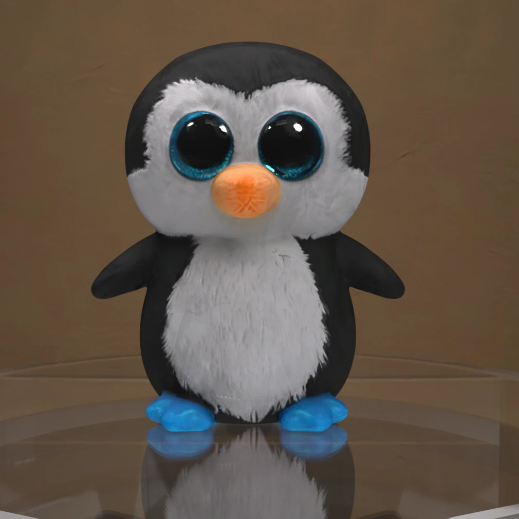 Plush Pinguin Prop 3D Model .c4d .max .obj .3ds .fbx .stl .blend 