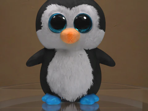 Peluche Pinguino Prop Modello 3D