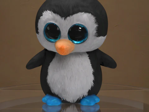 Plush Pinguin Prop 3D Model