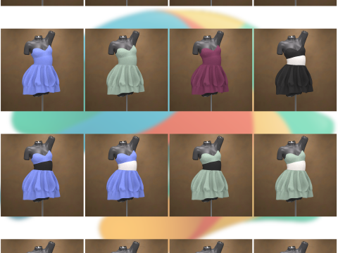 Airelyn Dress for Genesis 9 3D Model