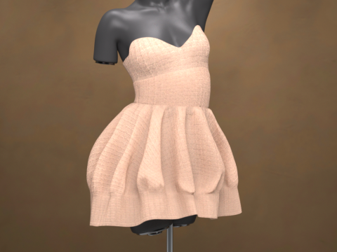 Airelyn Dress for Genesis 9 3D Model