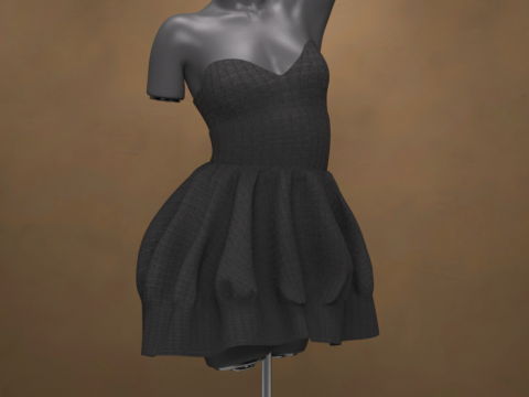 Airelyn Dress for Genesis 9 3D Model